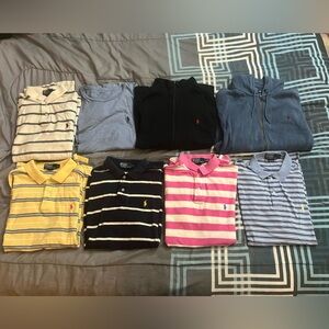 Polo Ralph Lauren Bundle (5 polos, 1 shirt, 2 jackets)